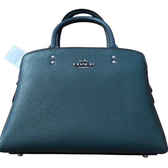 NWT Coach Lillie Forest Crossgrain Leather Satchel Shoulder Bag and Wallet - Picture 5 of 6